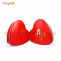 Valentine gift heart shape chocolate packaging tin 3