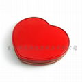  heart shape mint window tin 1