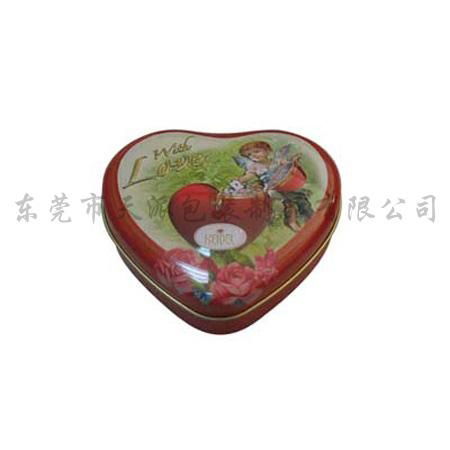  heart shape mint window tin 2