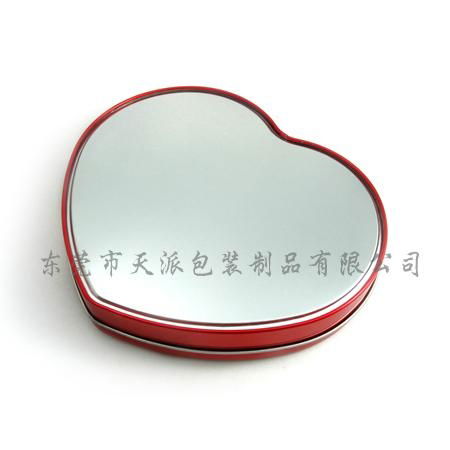  heart shape mint window tin 4