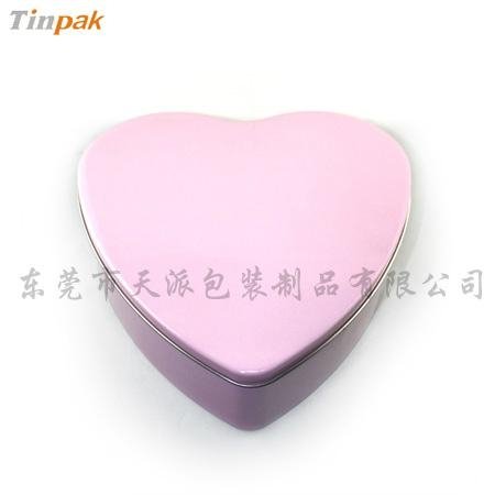heart shape decoration metal box for Valentine