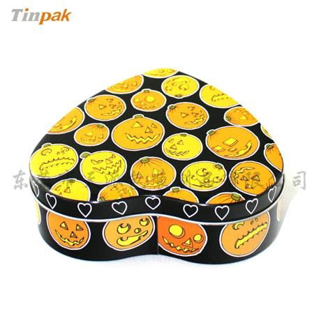 heart shaped tin case  for sweets packaging 4