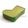 christmas sock shape tin box for candies