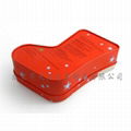 christmas sock shape tin box for candies 3