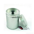 small with handle round silver watering