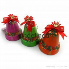 decorative uique bell tin box for candy