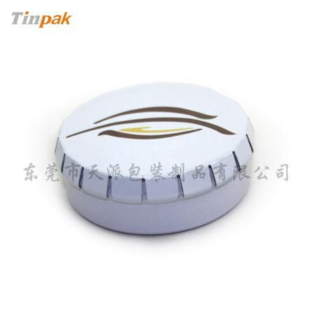 small round click clack tin box for mints  5