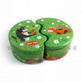 Half Moon Shaped Candy Tin Boxes