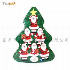 Christmas Tree Tin Boxes