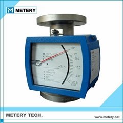 Metal tube floater flow meter