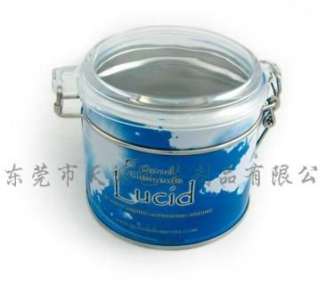 small airtight decorative coffee tin can 3