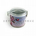 small round milk candy tin cans 1