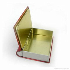 book shape DVD tin box