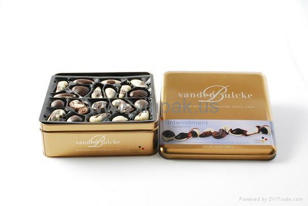 chocolate metal packaging box