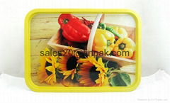 Metal Rectangular Tin Tray