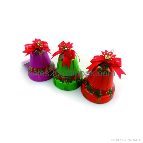 bell shaped christmas toy tin packaging box 2