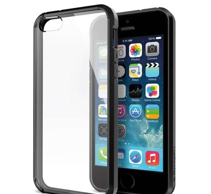 200PCS SGP Slim Case For iPhone 5S/5 Case Ultra Hybrid TPU Frame Bumper Crystal  3