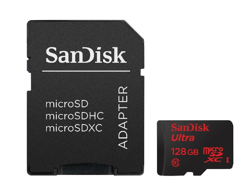 128GB MicroSDXC Class 10 UHS Memory Card Speed Up To 30MB/s With Adapter - SDSDQ 2