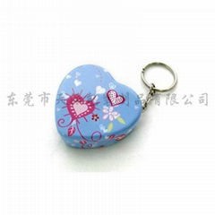 supplier heart tins with key ring