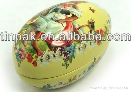 Easter egg metal box  2