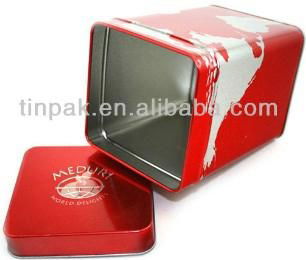 square red tin box 2