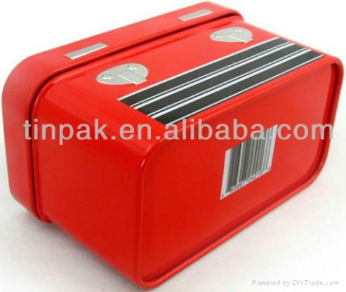 red rectangular tin lunch box  2