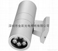 2x6W Double outdoor wall lamp 3