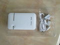 power bank power supply mobile phone charger 7800 mAh  with white green and  4