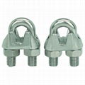 U.S. type ga    alleable wire rope clips