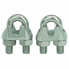 U.S. type ga    alleable wire rope clips