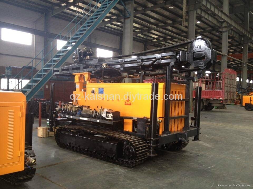 Portable design KW20 geotherm multifunction Crawler Water Well Drilling Rigs 3