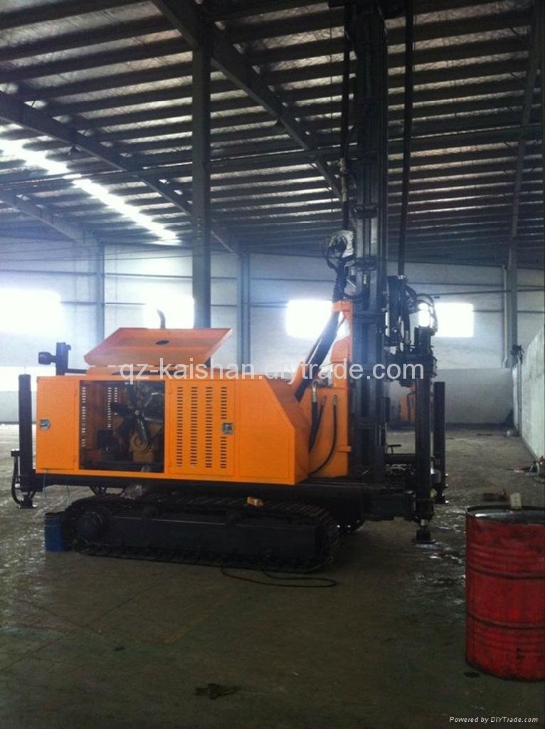 Portable design KW20 geotherm multifunction Crawler Water Well Drilling Rigs 5