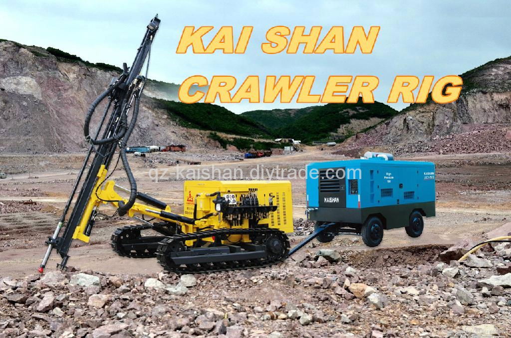 Kaishan KY100 Crawler Portable rock mining drilling rig 5