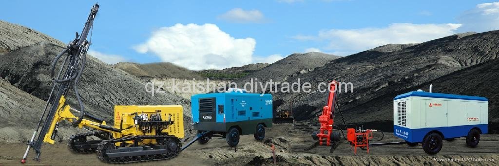KAISHAN KQY90 pneumatic hydraulic down the hole hammer drilling rig 4