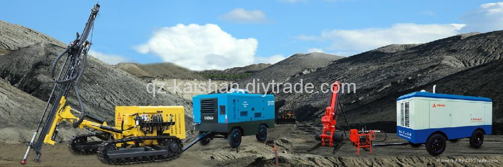 KAISHAN All-Pneumatic type and Electric & Pneumatic type deep hole drilling rig 5