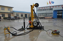 Cheap water well drilling rig Portable with wheels