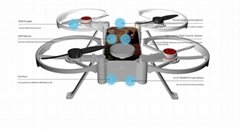 Hot Sale 4CH 2.4G 6 Axis LED Light Radio Control Drone