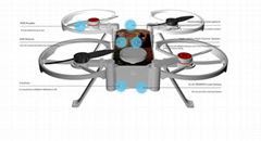 Hot sale 2.4 g gift long range electric plastic rc drone with camera