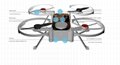 Hot sale 2.4 g gift long range electric plastic rc drone with camera 4