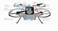 Hot sale 2.4 g gift long range electric plastic rc drone with camera 5