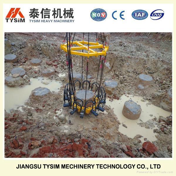 Cutting Round Foundation Concrete Pile KP315A Hydraulic Pile Cutter Cropper 5