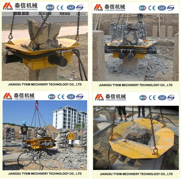 Excellent equipment part of curshing square pile hydraulic pile breaker cutter 5