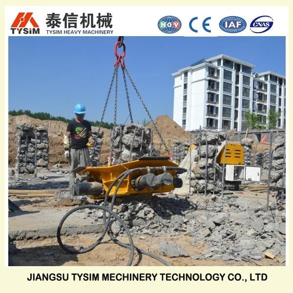 New curshing square piles foundation tooling hydraulic pile breaker cutter 4