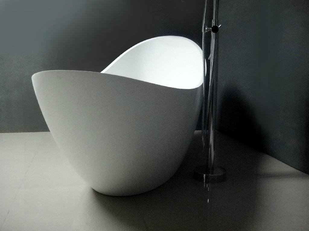 2014 year new design and unique custom made corian bathtub 3