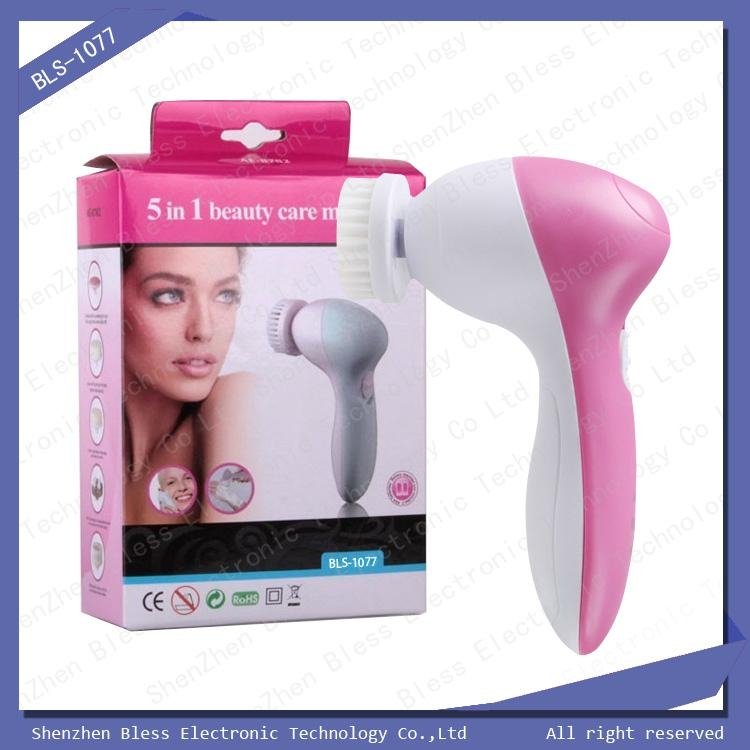 Bless BLS-1077 Changeable 5 in 1 Facial Brush Beauty Personal Care 5