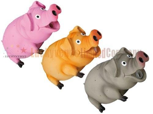 2014 New Lovely Design Latex Toy for Pet Animal Pig 3