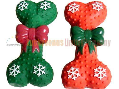 2014 New Lovely Latex Christmas Design Toy for Pet  5