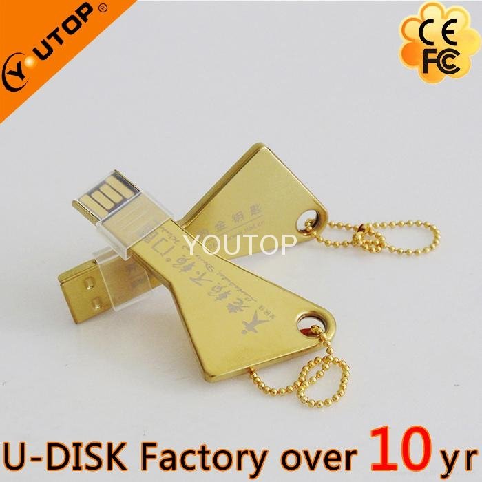 Colors Key Shaped Metal USB Flash Stick (YT-3213L) 3