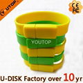 Hot Silicone Bracelet Wrisband USB Flash Drive (YT-6301)