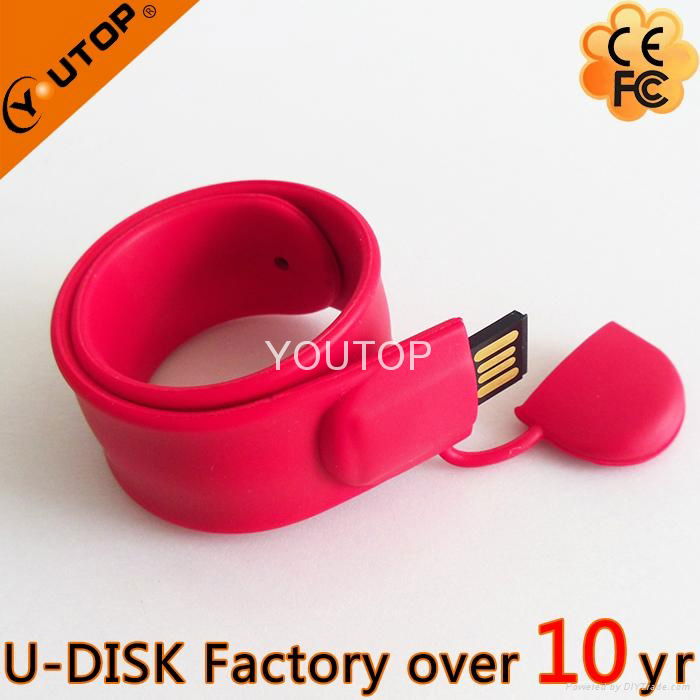 Hot Silicone Bracelet Wrisband USB Flash Drive (YT-6301) 2